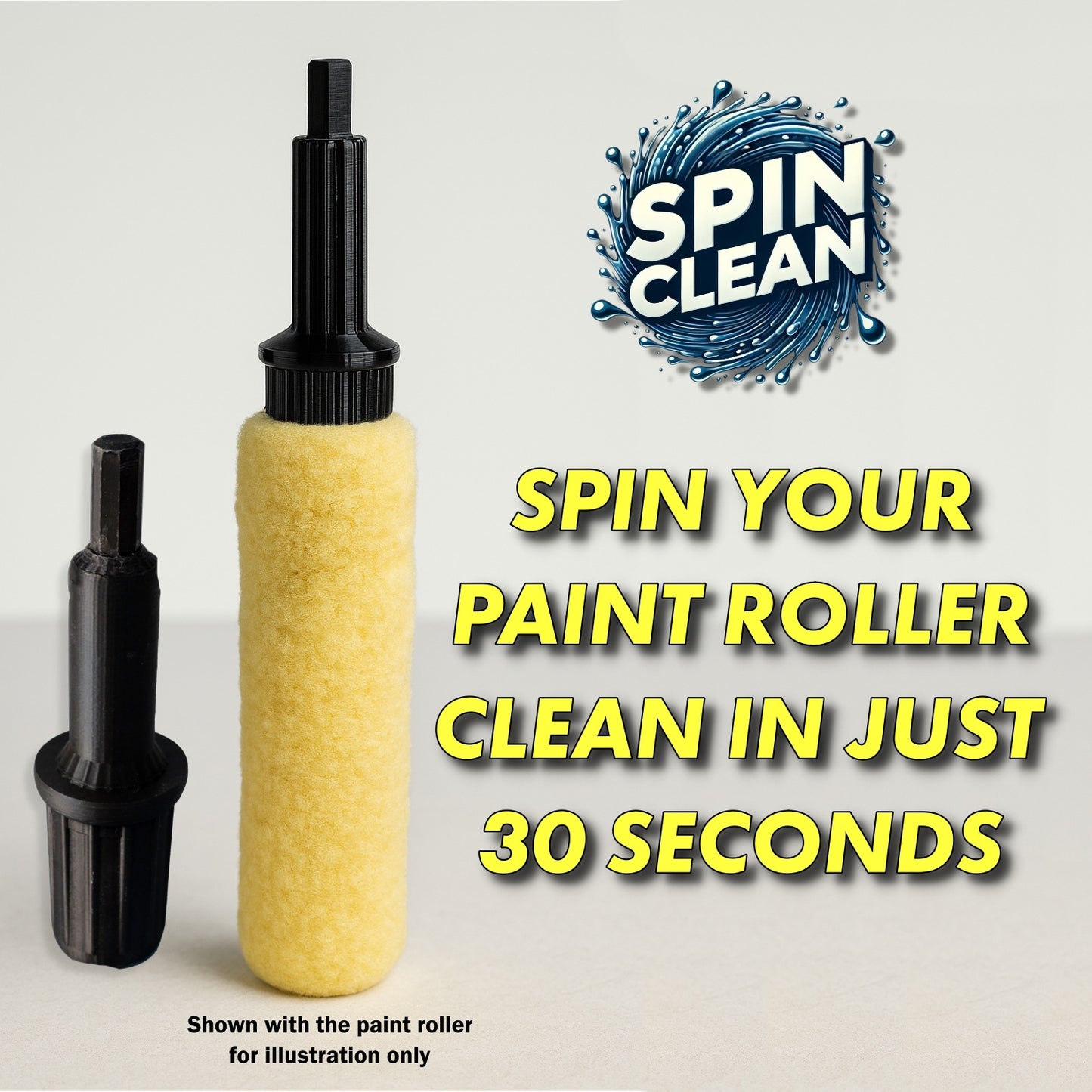 SPINCLEAN – Clean Paint Rollers in 30 Sec or Less - That Kilted Guy DIY