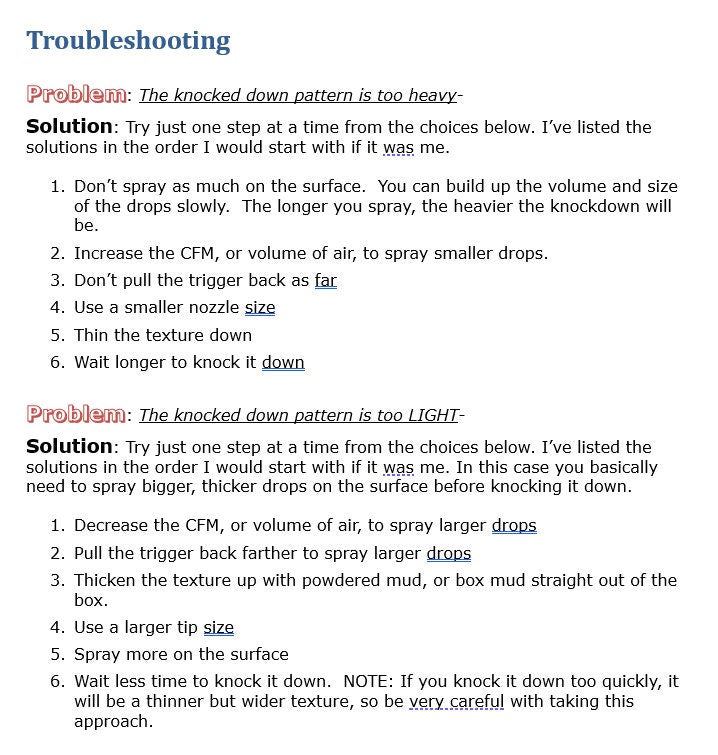 Digital Guide: Spraying Drywall Knockdown Texture - That Kilted Guy DIY