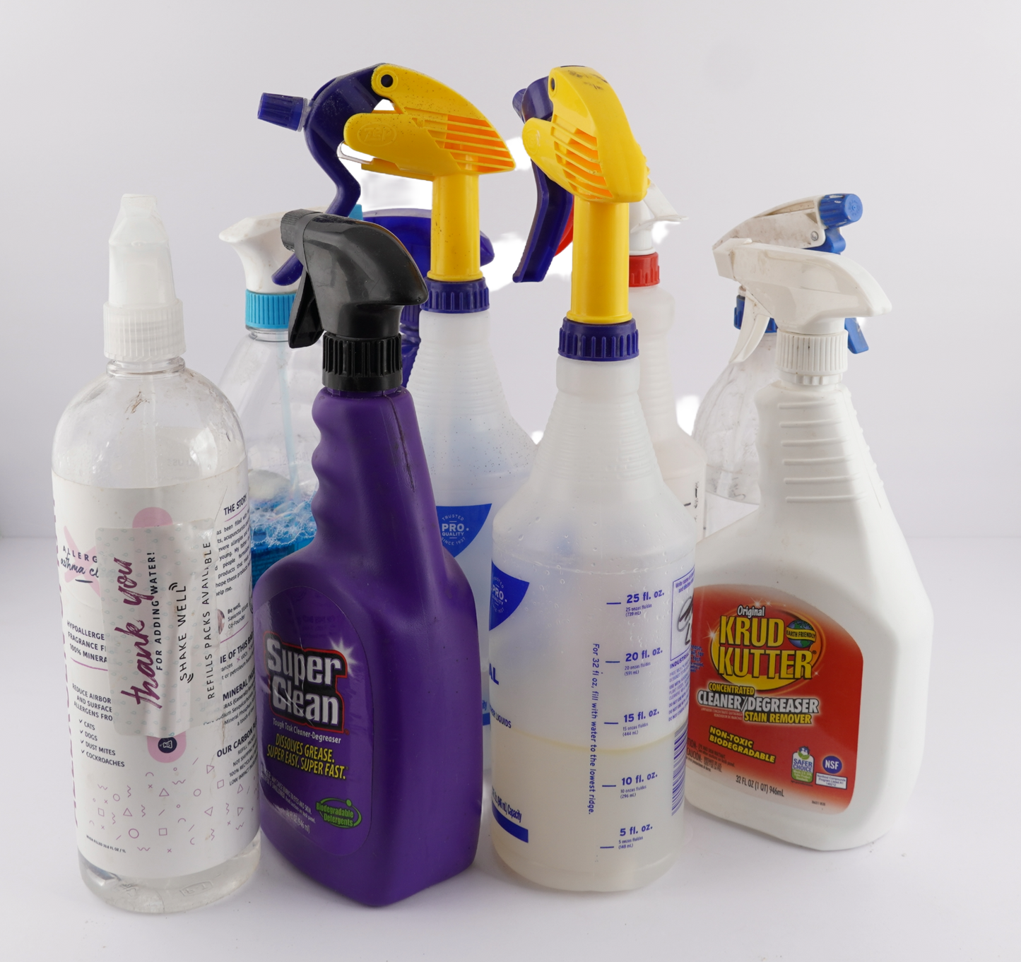 The SprayDock spray bottle wall mounted rack