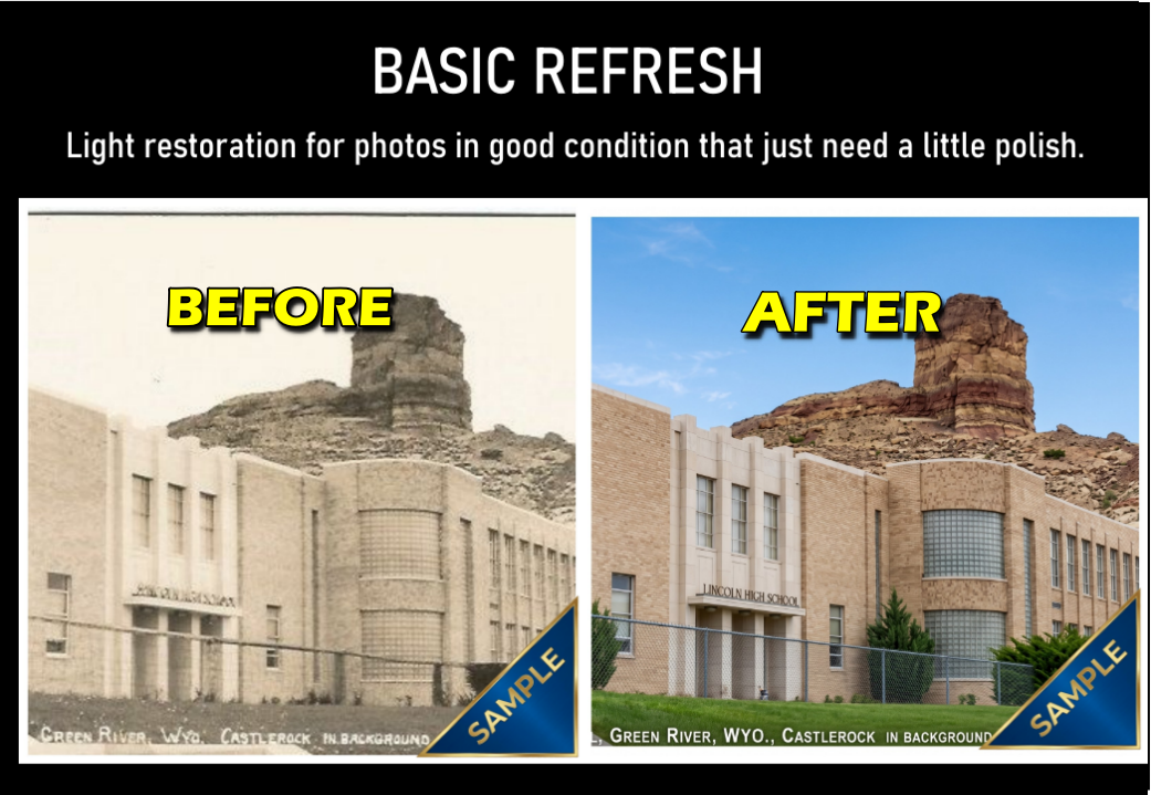 Basic Refresh restored family photo example