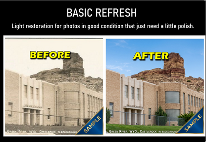 Basic Refresh restored family photo example