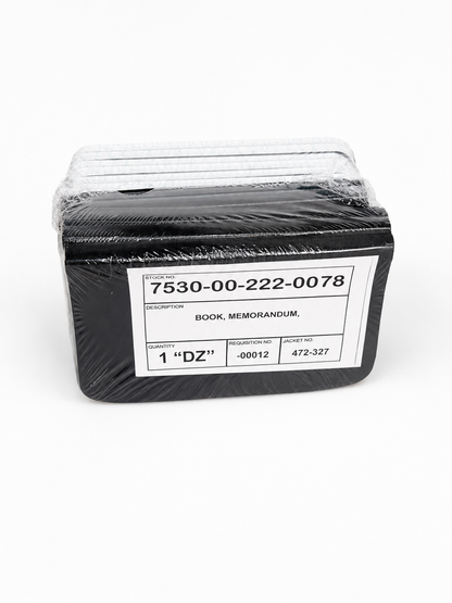 Small notepads, Federal Military Memorandum Books – Sealed Pack of 10