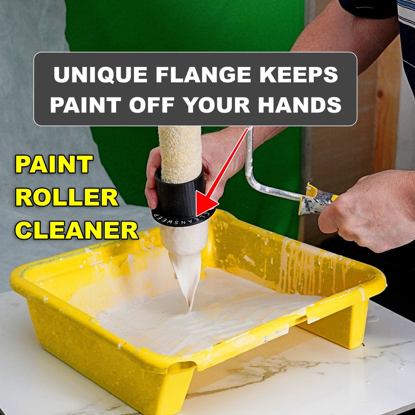 CleanSweep Pro – Quickly Remove Excess Paint from Rollers!