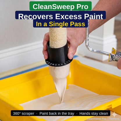CleanSweep Pro – Quickly Remove Excess Paint from Rollers!