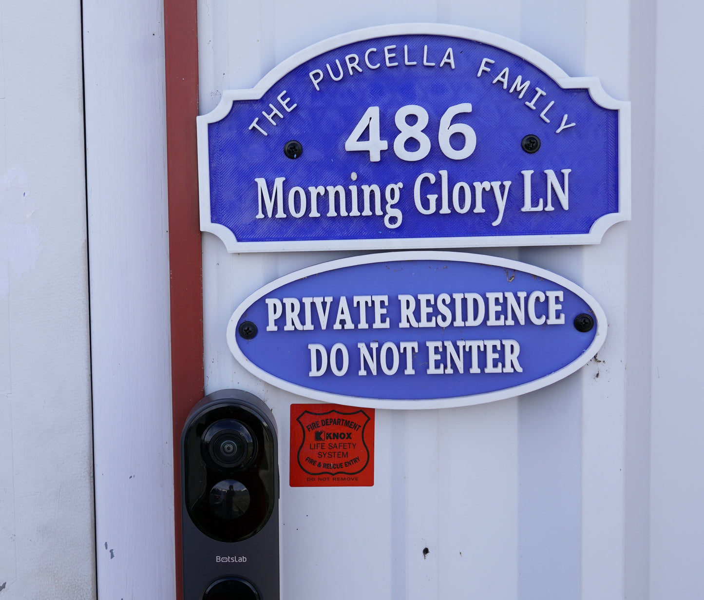 Custom Deluxe House Address Sign with family name at the top