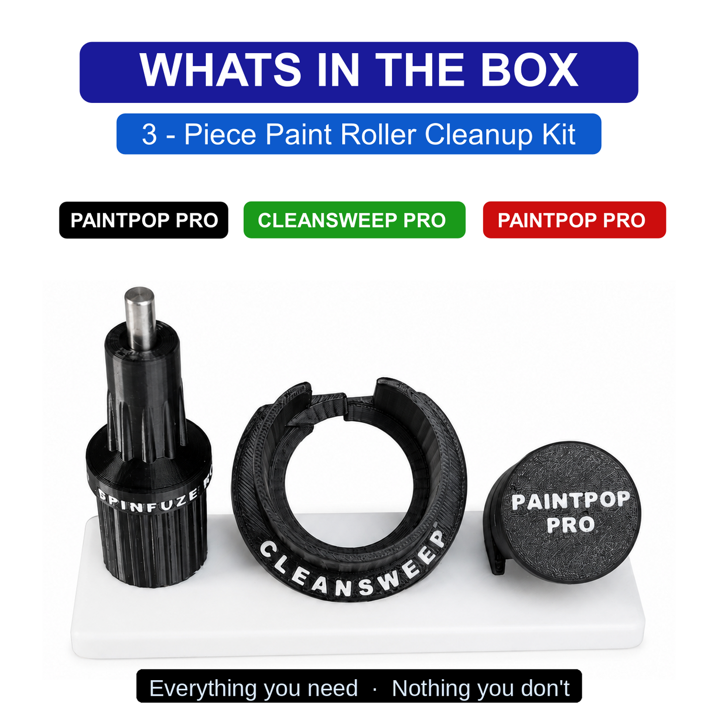 Painting Tool Kit Mini Bundle – Faster & Easier Paint Roller Cleanup