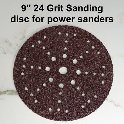 24 Grit 9" Drywall Sanding Disc (Single) – For Popcorn Ceiling Removal