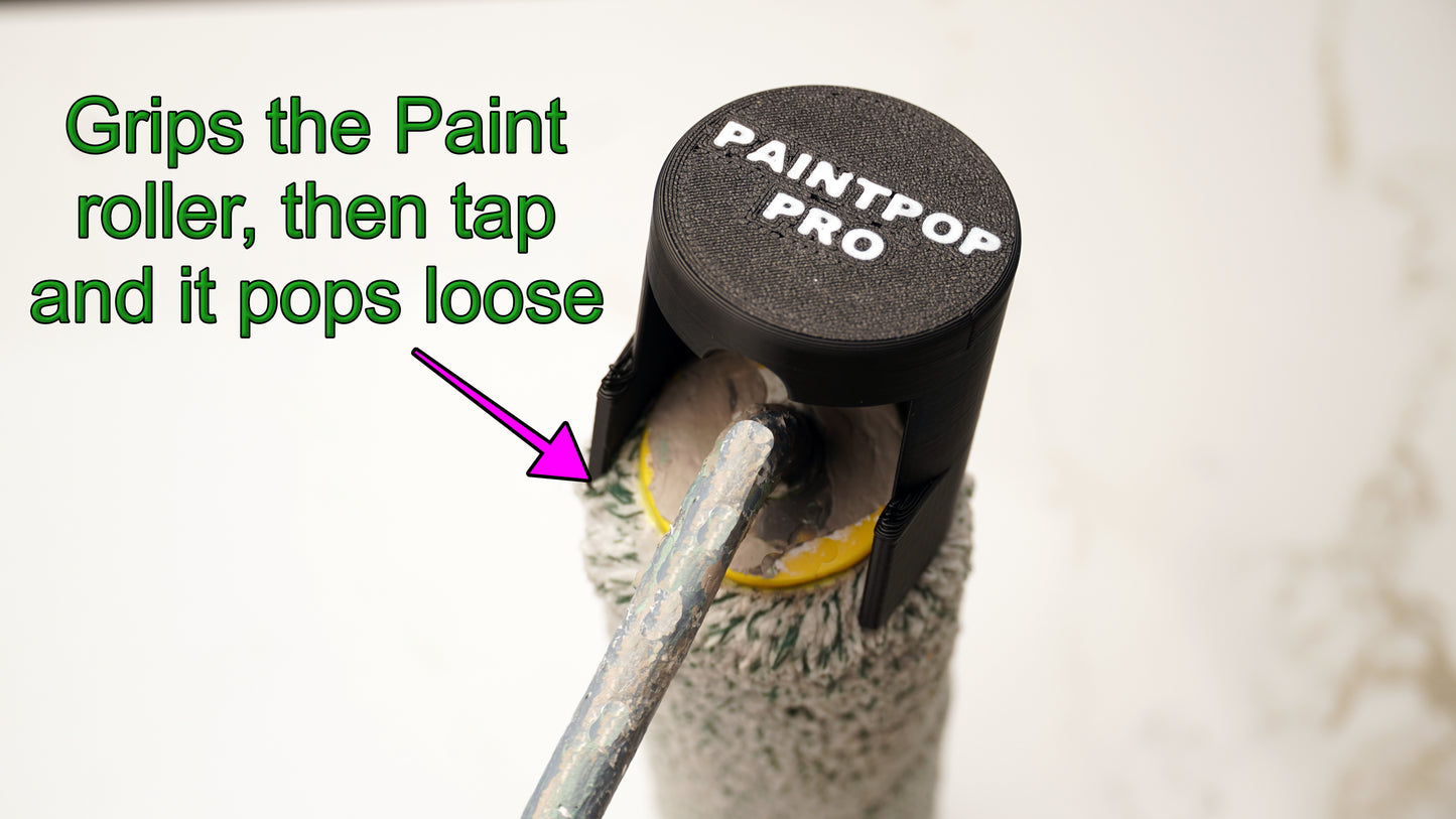 PaintPop PRO Removes Paint Roller Covers with No Mess