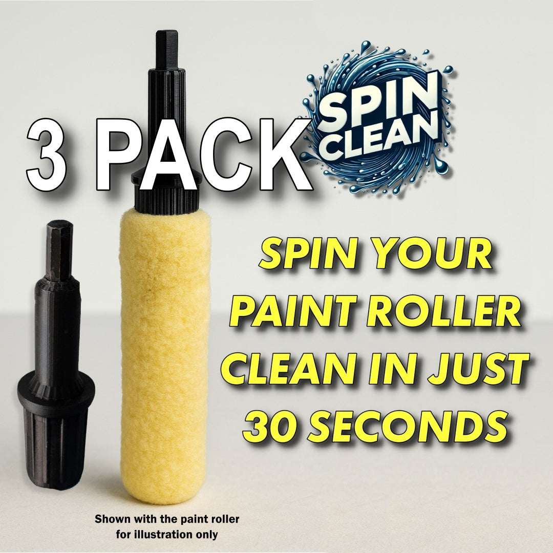 SPINCLEAN (3-Pack) – Clean Paint Rollers in 30 Sec - That Kilted Guy DIY