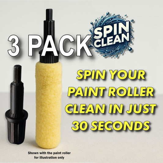 SPINCLEAN (3-Pack) – Clean Paint Rollers in 30 Sec - That Kilted Guy DIY