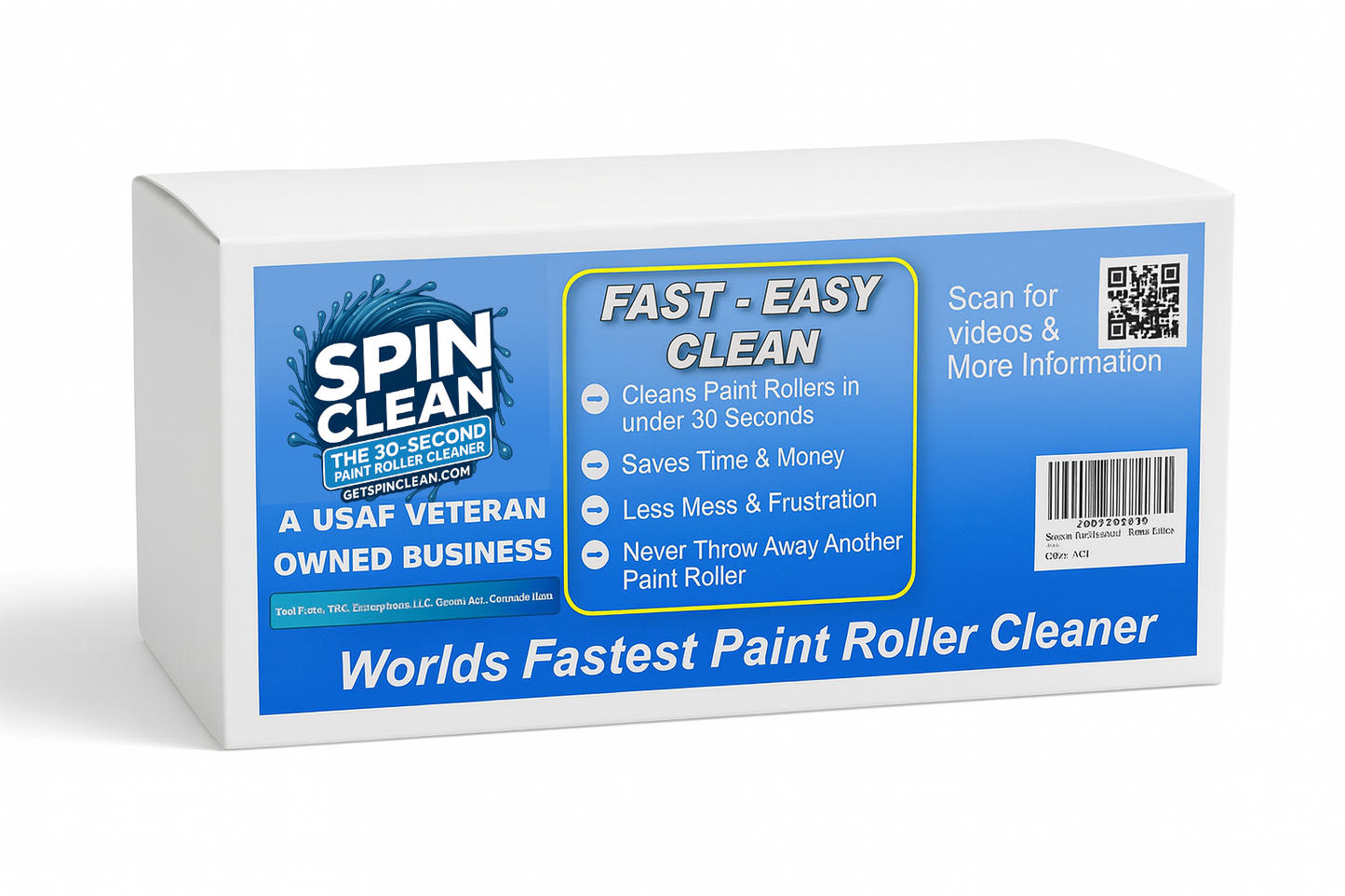 SPINCLEAN – Clean Paint Rollers in 30 Seconds or Less with No Mess