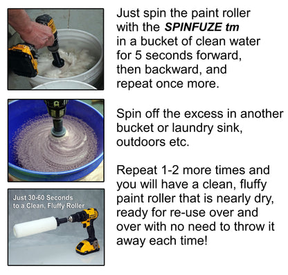 Spinfuze paint roller cleaner instructions
