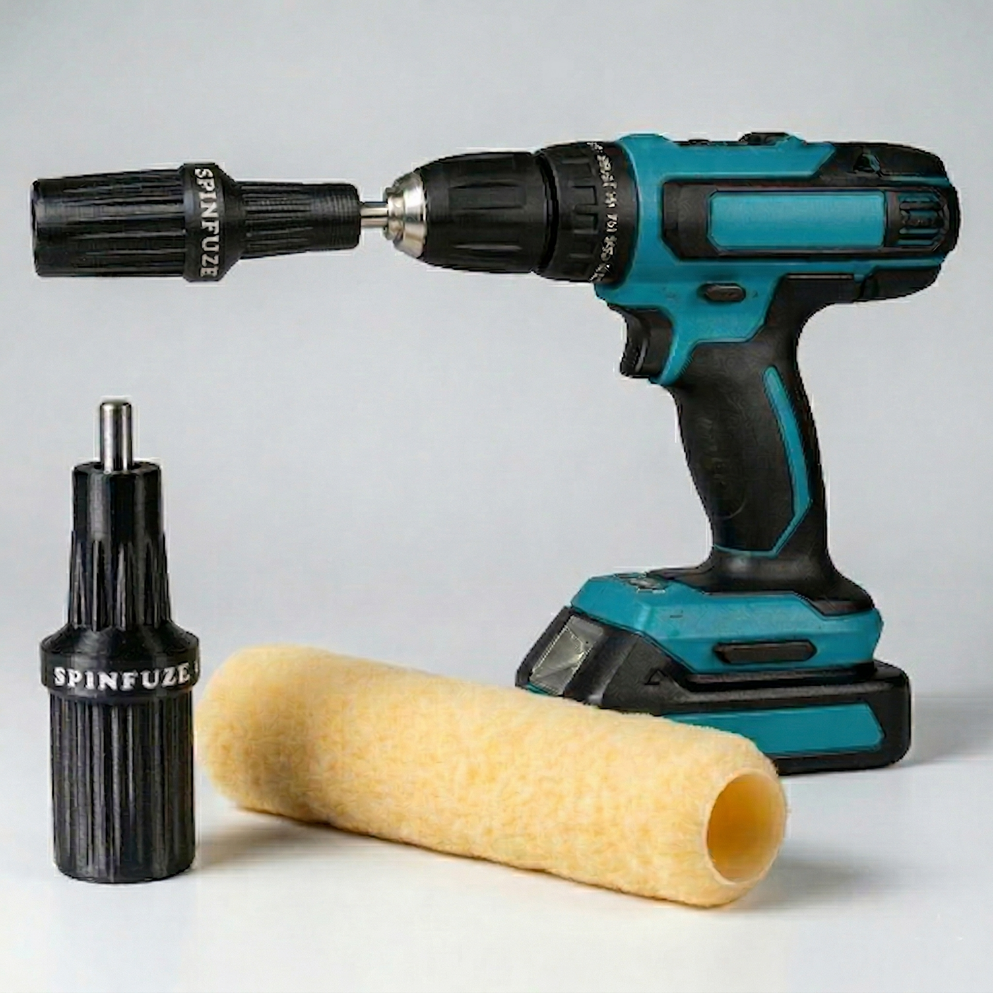SpinFuze drill-powered paint roller cleaner by Toolfuze