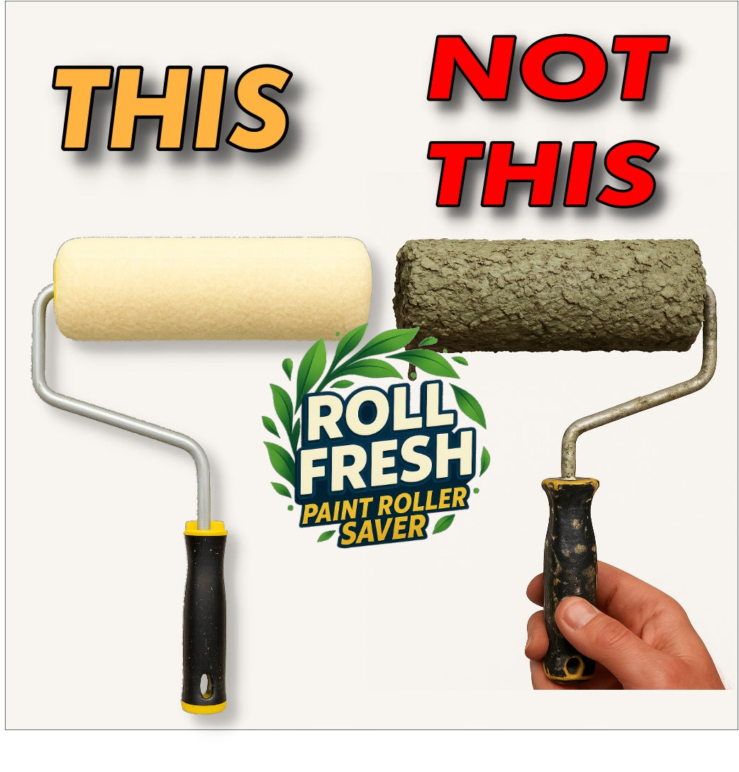 Store Your Wet Paint Roller – Keep It Fresh for Days! - That Kilted Guy DIY